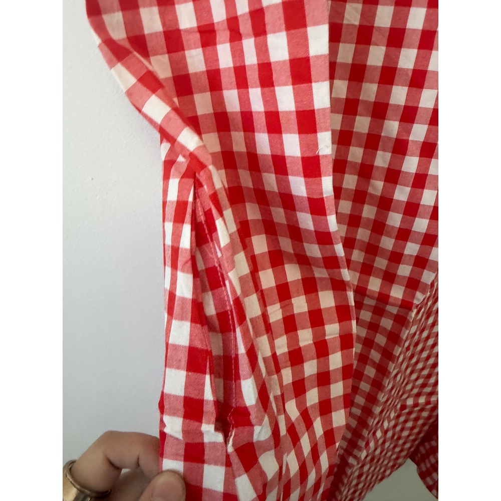 chouyatou Women's Plaid Maxi Tank Dress with Pockets Red Plaid – Size Small NWT - Picture 3 of 6